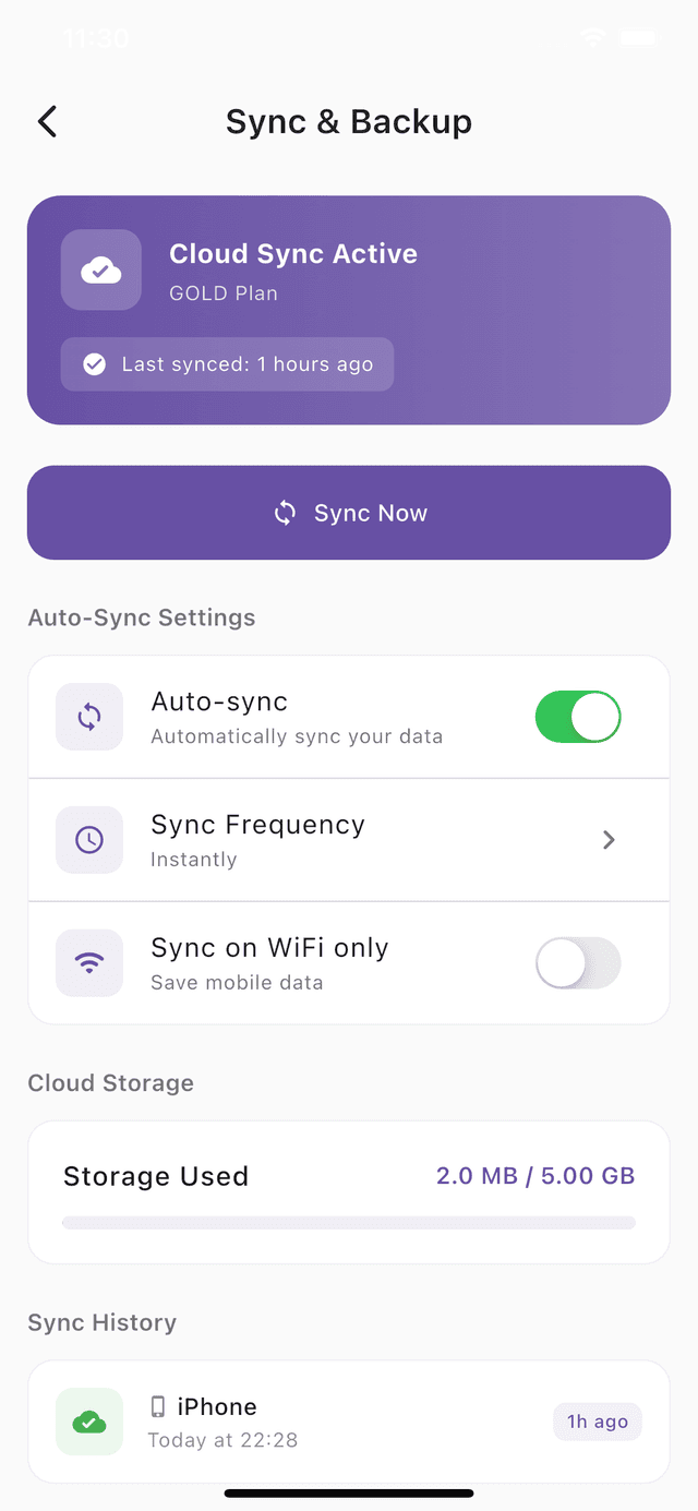 Cloud Sync